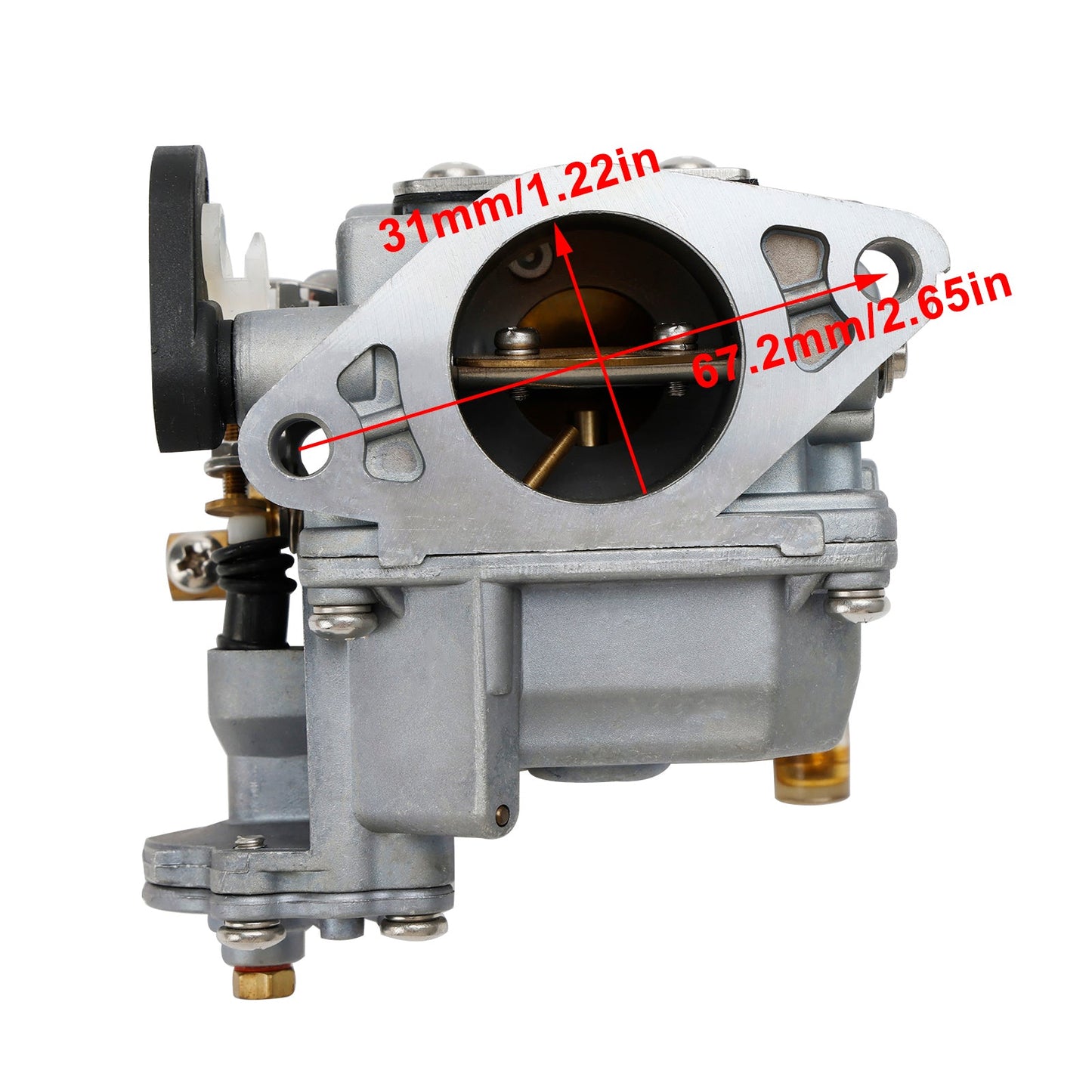 Carburatore Carb adatto per motore per barche con avviamento elettrico Yamaha F15 a 4 tempi