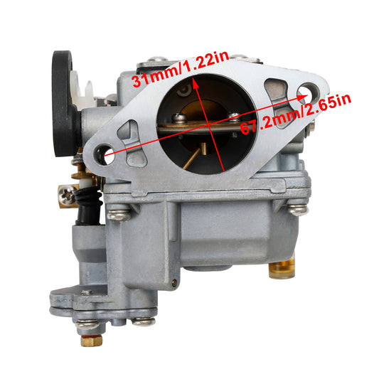 Carburatore Carb adatto per motore per barche con avviamento elettrico Yamaha F15 a 4 tempi