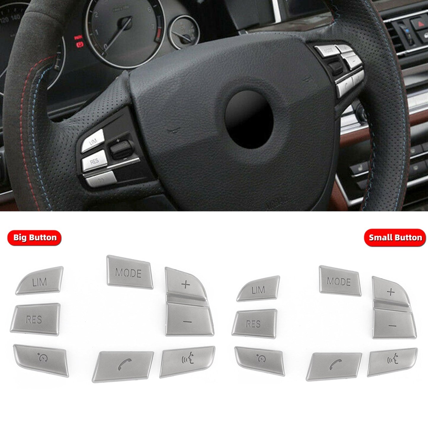 7 coprivolante interno per volante adatto per BMW X3 F25 £¨11-17£©X4 F26£¨14-17£© generico