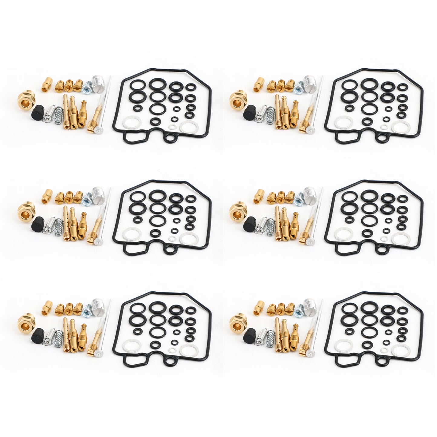 6x KIT RICOSTRUZIONE RIPARAZIONE CARBURATORE CARBURATORE Per HONDA CBX1000 CBX 1000 CBX1050 1978-1983 Generico