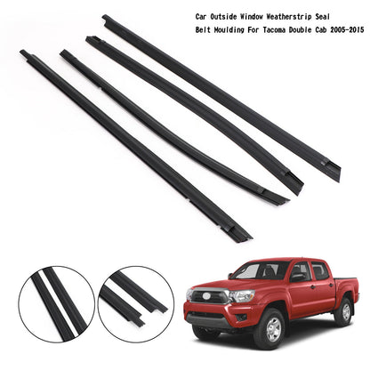 Auto Fuori Finestra Weatherstrip Guarnizione Cintura Stampaggio Per Tacoma Double Cab 05-2015 Generico