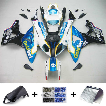 Amotopart 2009-2014 BMW S1000RR Kit di spostamento blu e bianco