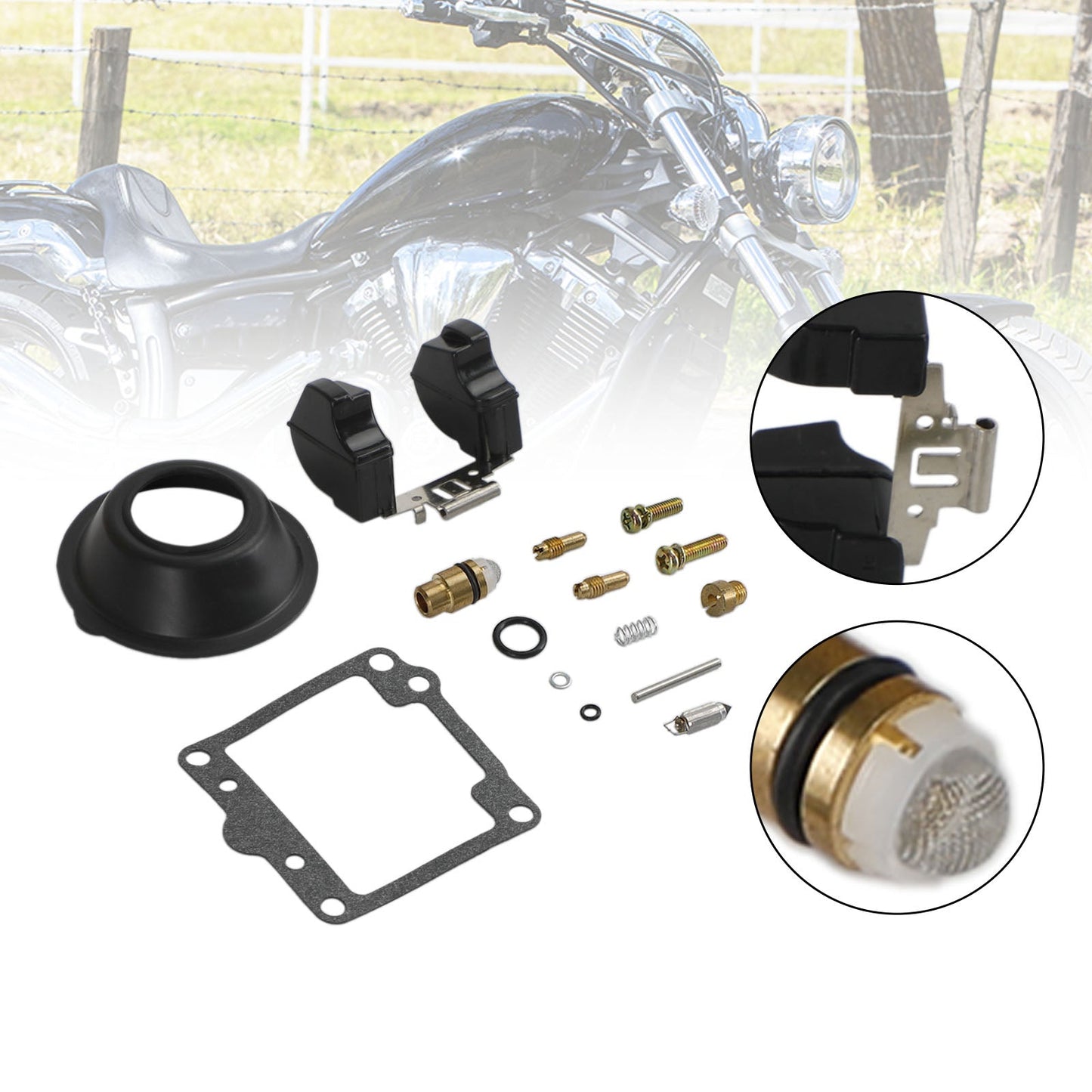1980-1981 Yamaha XS1100 XS1100L XS1100S Carburatore Carb Rebuild Kit di riparazione