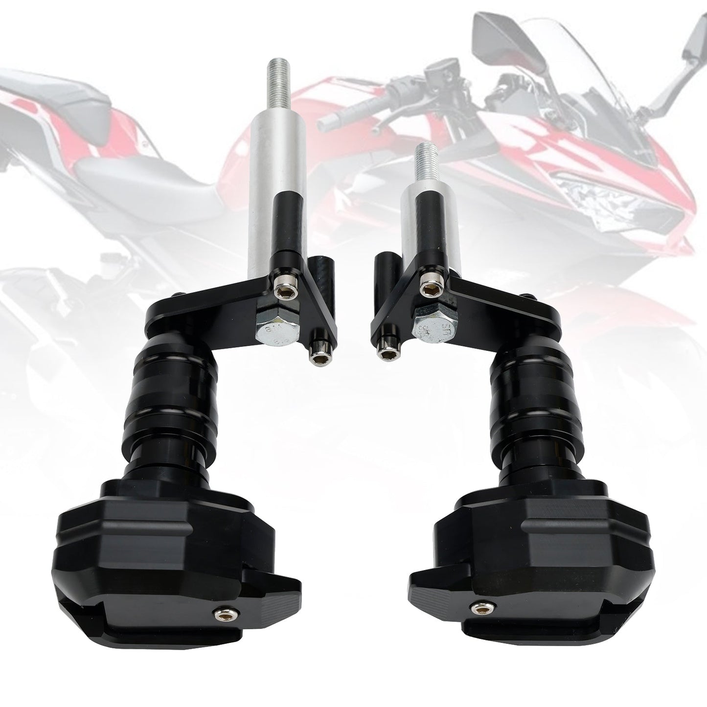 Kawasaki Ninja 400 Z400 2018-2023 Slider protezione bobina alluminio nero