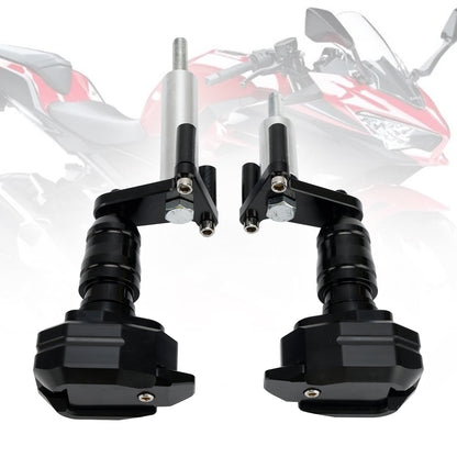 Kawasaki Ninja 400 Z400 2018-2023 Slider protezione bobina alluminio nero