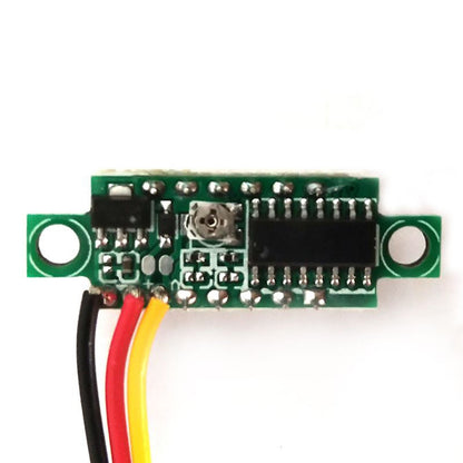 5x Mini DC 0-30V LED rosso Pannello voltmetro a 3 display digitale calibrabile