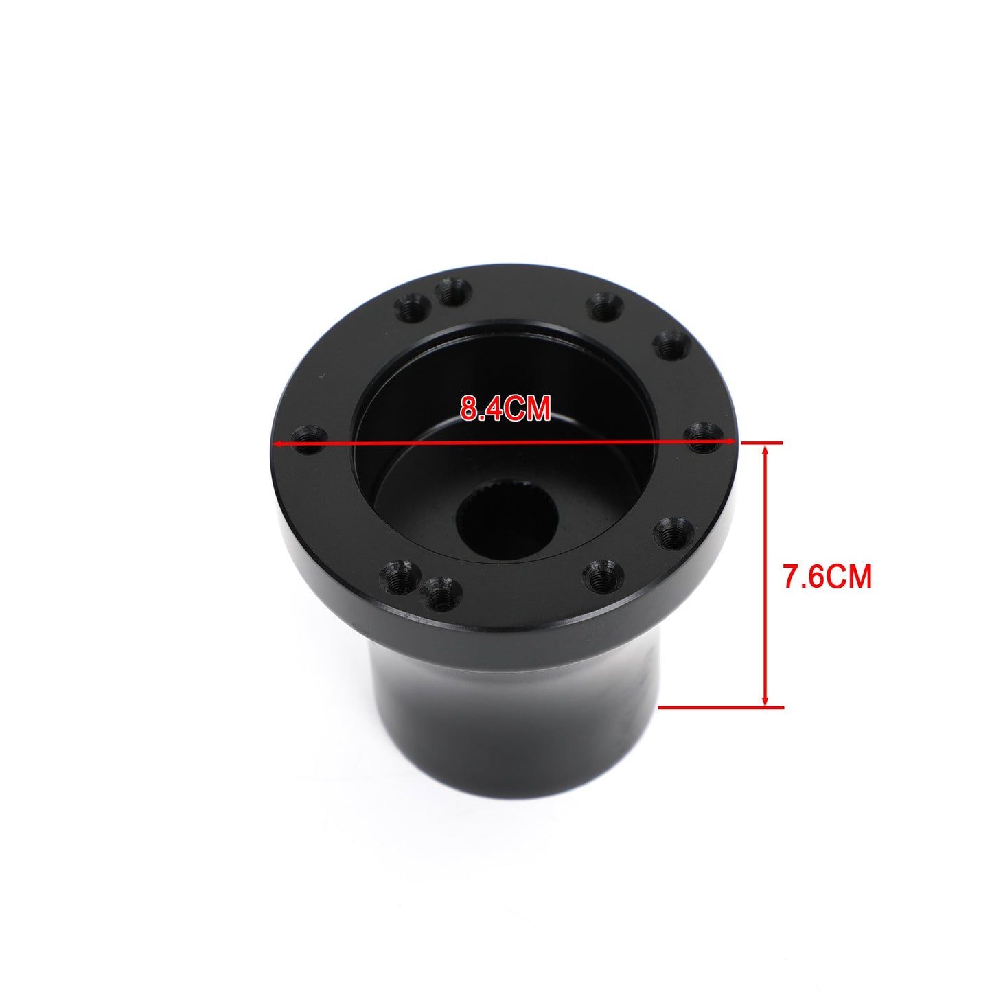 Mozzo adattatore per volante in alluminio per carrello da golf adatto per Club Car DS 1984-up nero generico