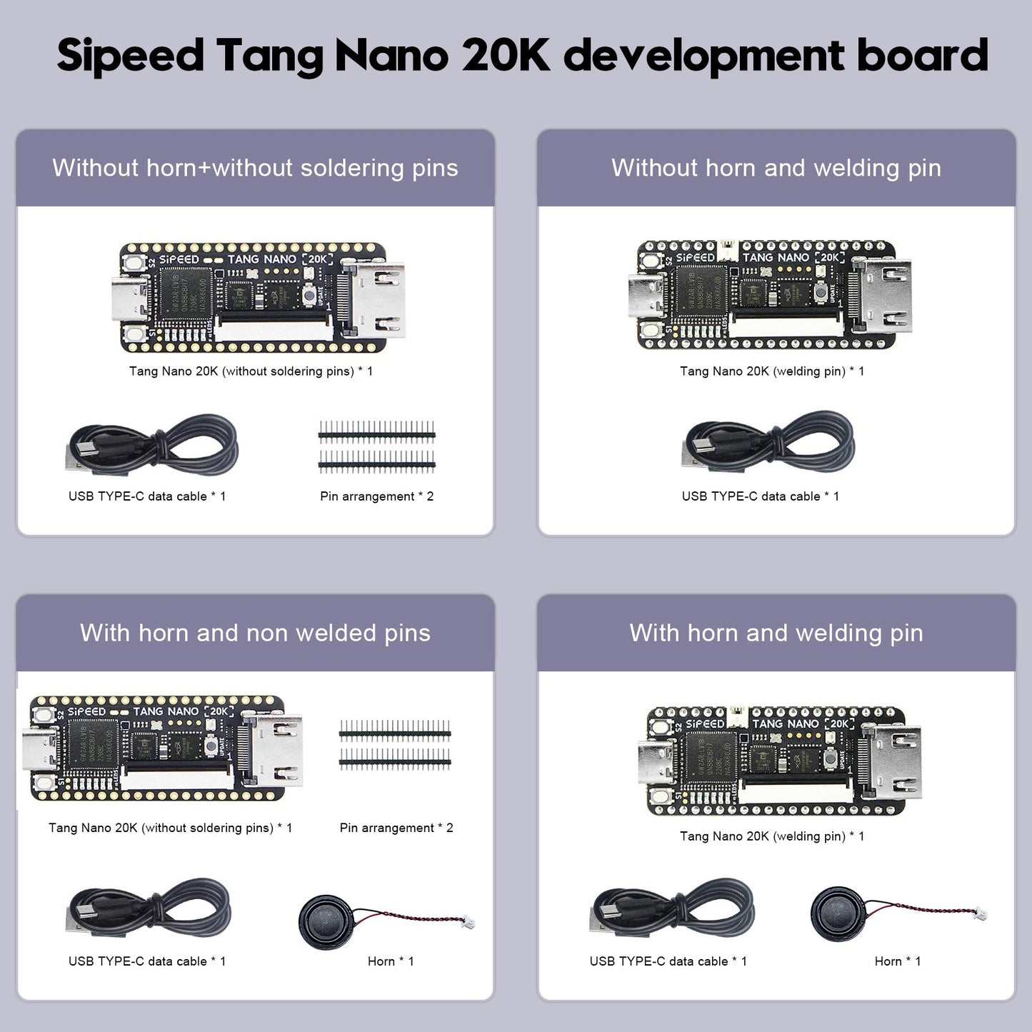 Scheda di sviluppo Sipeed Tang Nano 20K Gioco retrò FPGA open source con altoparlante