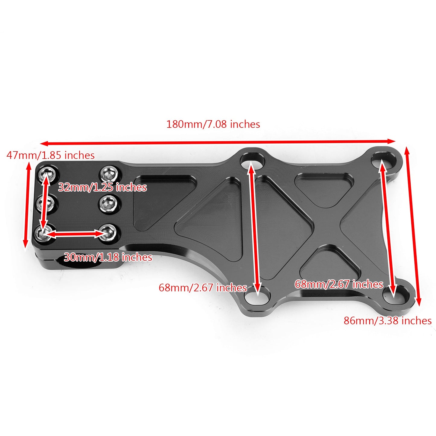 Staffa Paramotore Fissaggio Fisso per Honda MSX125 MSX125SF Grom 2013-2019 Generico