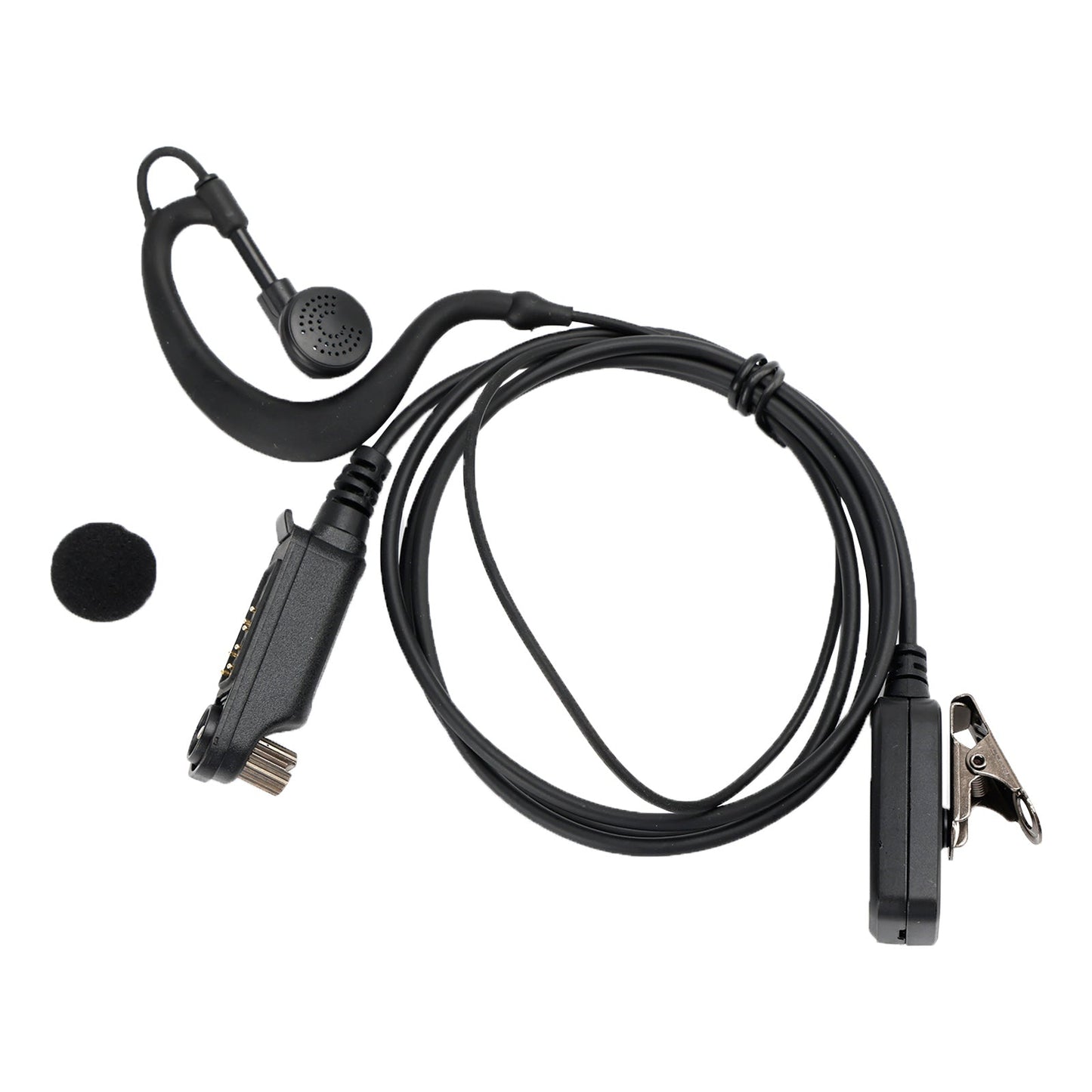 Caltta PD790-025 Auricolare con gancio auricolare ovale PTT in un walkie-talkie per Caltta PD790