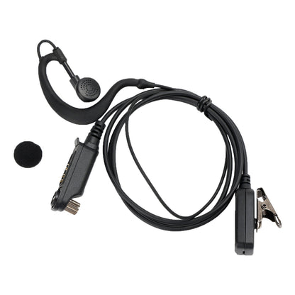 Caltta PD790-025 Auricolare con gancio auricolare ovale PTT in un walkie-talkie per Caltta PD790