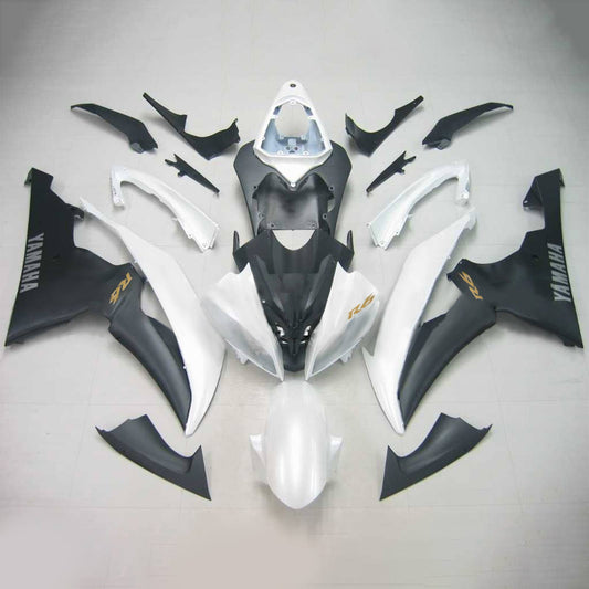 Amotopart Yamaha 2008-2016 YZF 600 R6 Kit di paura nero bianco