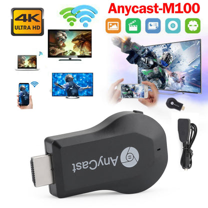 M100 True 4K TV Stick TV Streamer Ricevitore dongle wireless Anycast HDM WiFi