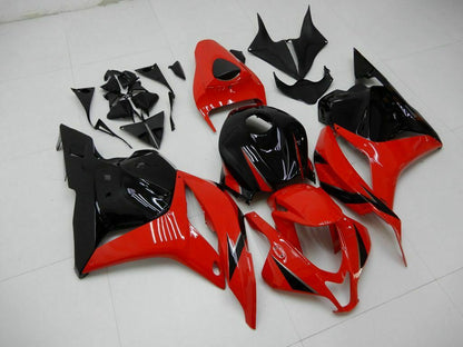 Amotopart 2009-2012 CBR600rr Honda Cladding Red & Black Kit