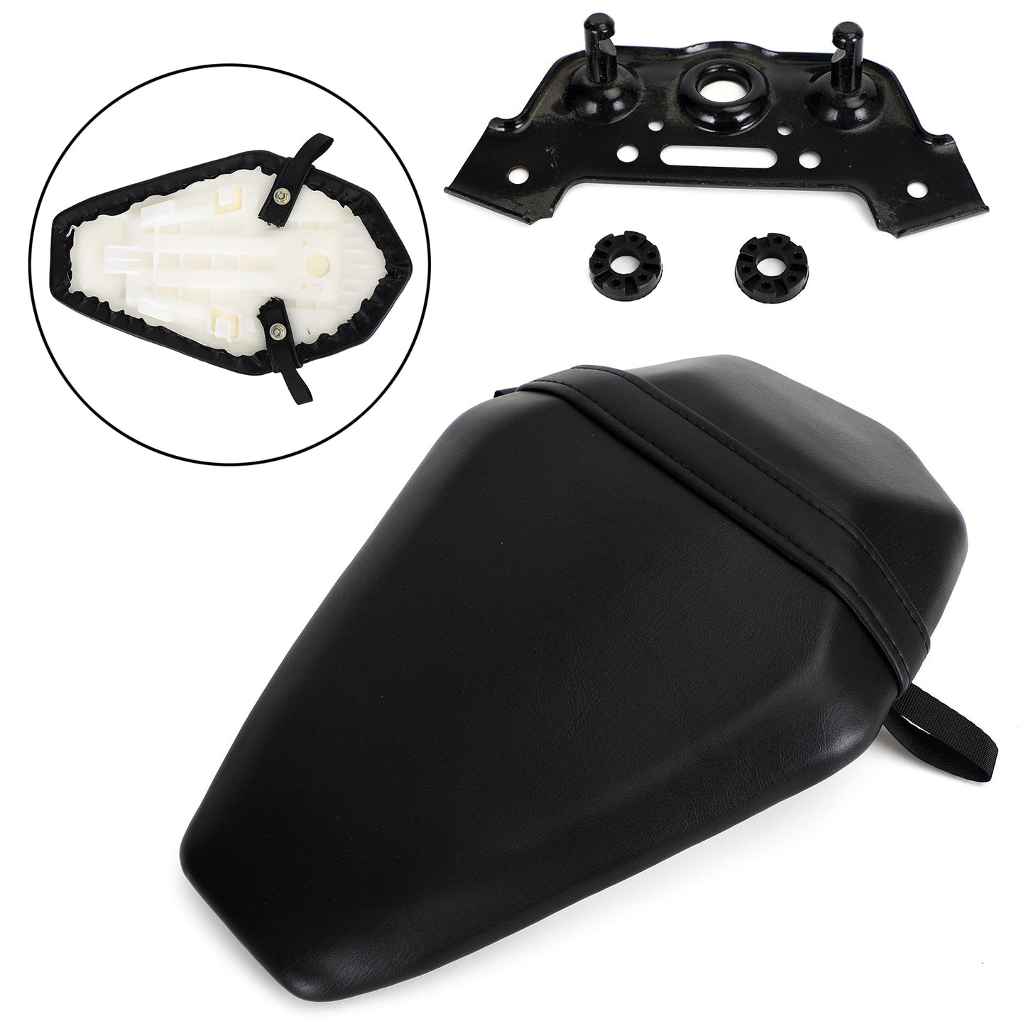 Cuscino sedile passeggero posteriore nero adatto per Kawasaki Zx-10R Zx 10R 2016-2020 generico