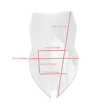 Parabrezza parabrezza moto in plastica ABS per BMW F900XR 2020-2021 trasparente generico