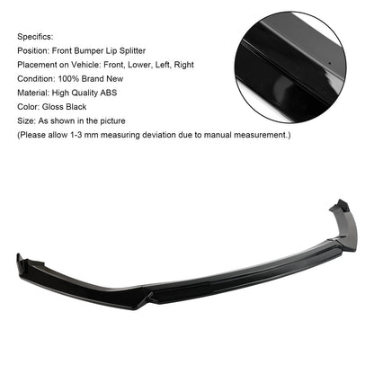 Spoiler anteriore nero lucido Performance per Seat Leon 5F 2012-2020