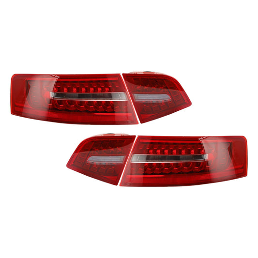 AUDI A6 C6 Berlina 2009-2011 Lampada fanale posteriore a LED per bagagliaio interno ed esterno da 4 pezzi