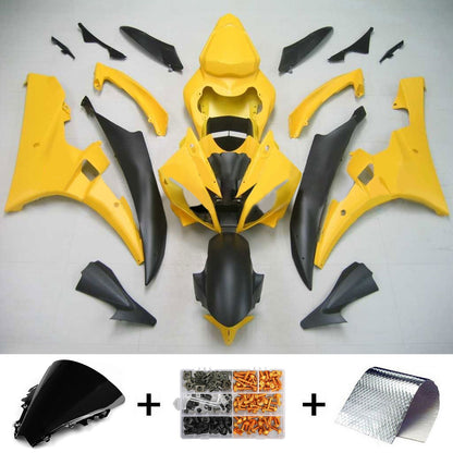 Amotopart Yamaha 2006-2007 YZF 600 R6 Kit di rivestimento giallo nero