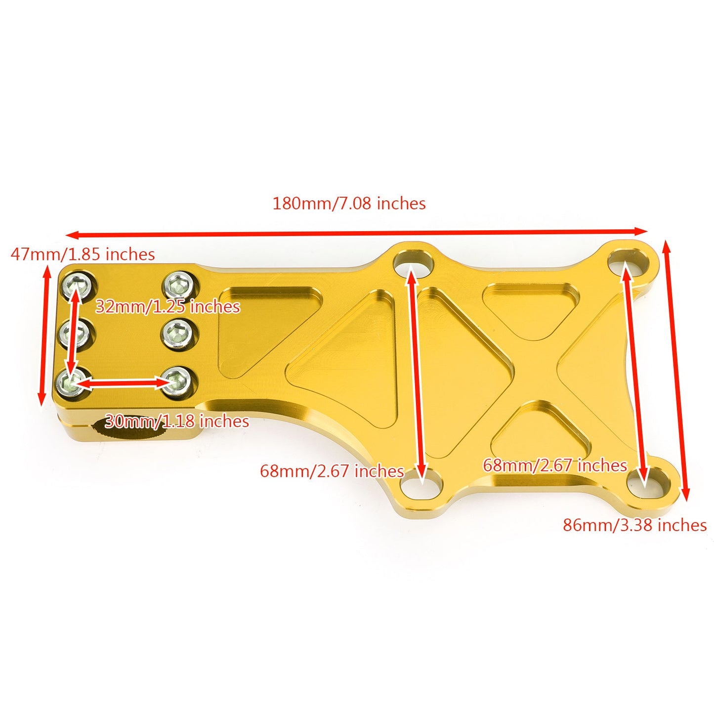 Staffa Paramotore Fissaggio Fisso per Honda MSX125 MSX125SF Grom 2013-2019 Generico