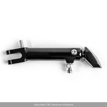 Cavalletto laterale in alluminio CNC Gamba cavalletto regolabile per Kawasaki Z900RS 2018 nero generico