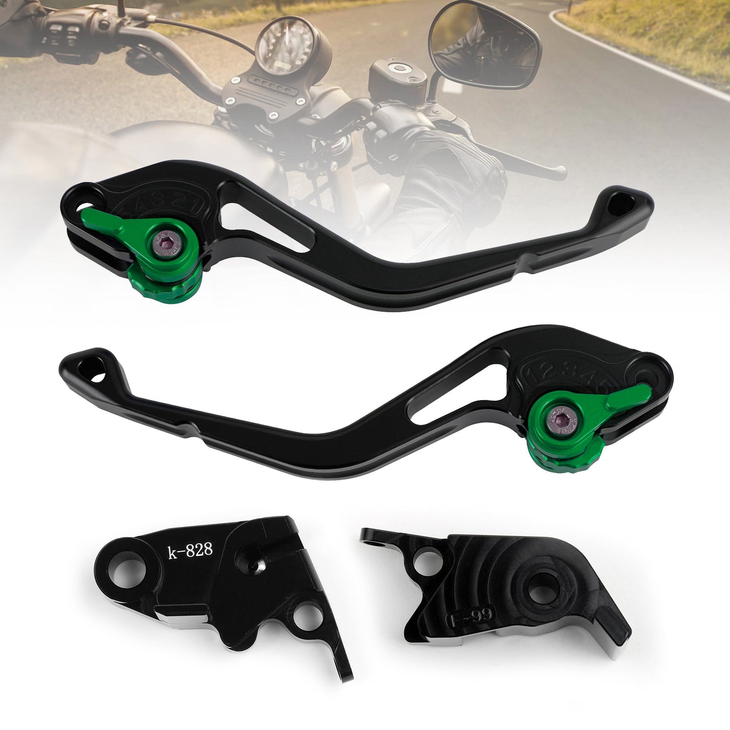 Kawasaki ZX10R/RR/KRT 2016-2017 NUOVA Leva freno frizione corta