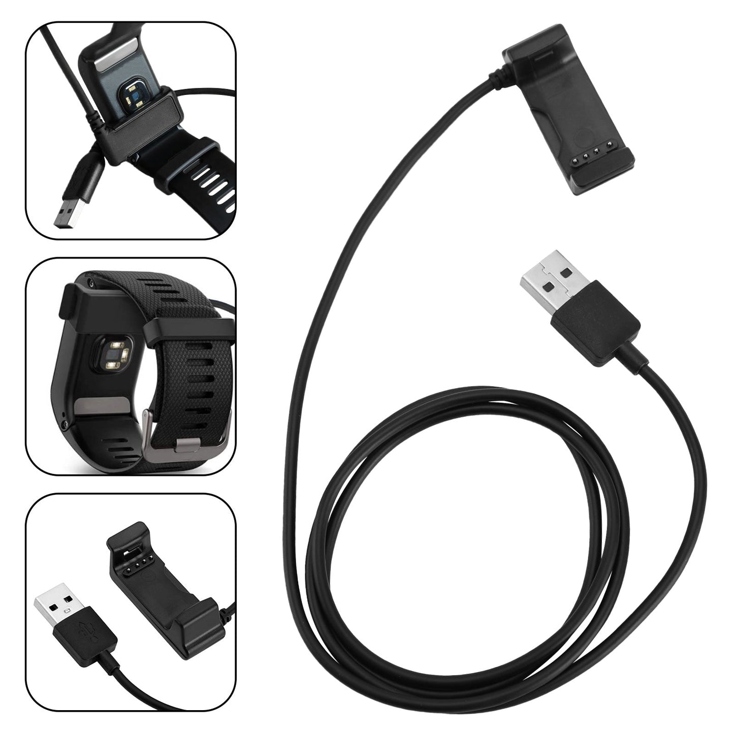 Caricatore USB Cavo dock di ricarica adatto per Garmin Vivoactive HR GPS Smart Watch