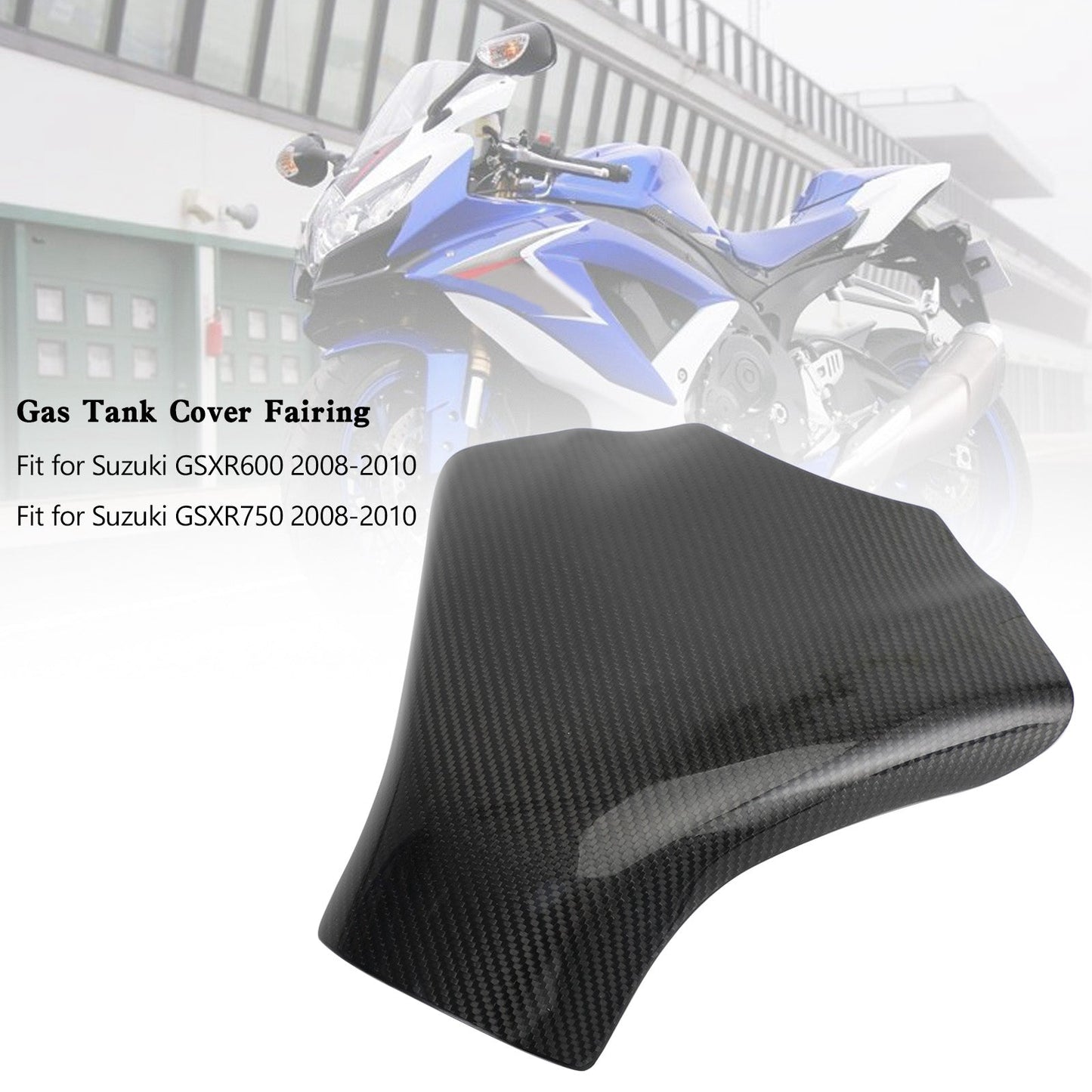 Suzuki GSXR600 GSXR 750 2008-2010 Protezione carenatura serbatoio gas carbonio