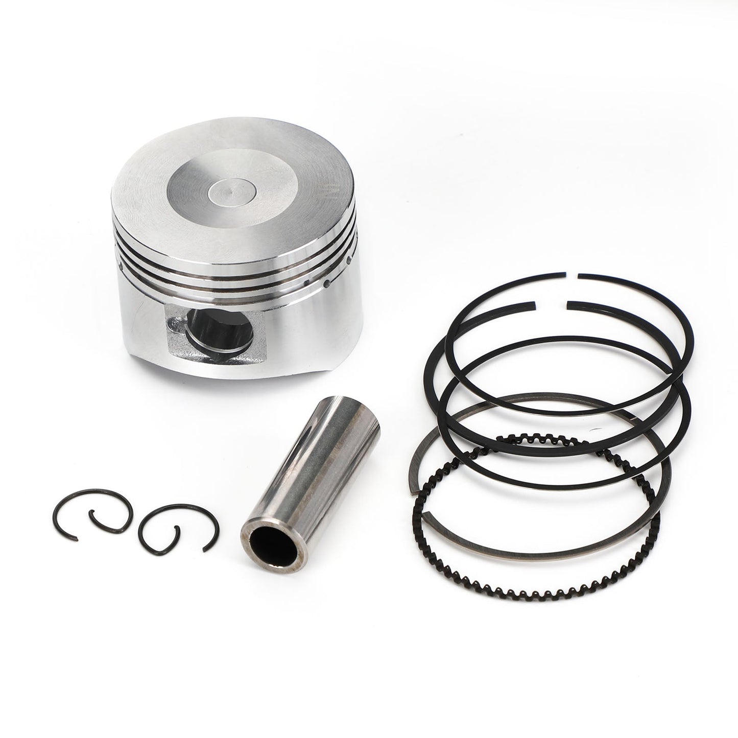 Piston Pin Ring Set STD / +0.25 / +0.50 / +0.75 / +1.00 Alesaggio Misura per Yamaha YW XC 125 BWS Zuma Cygnus 14-20 Generico