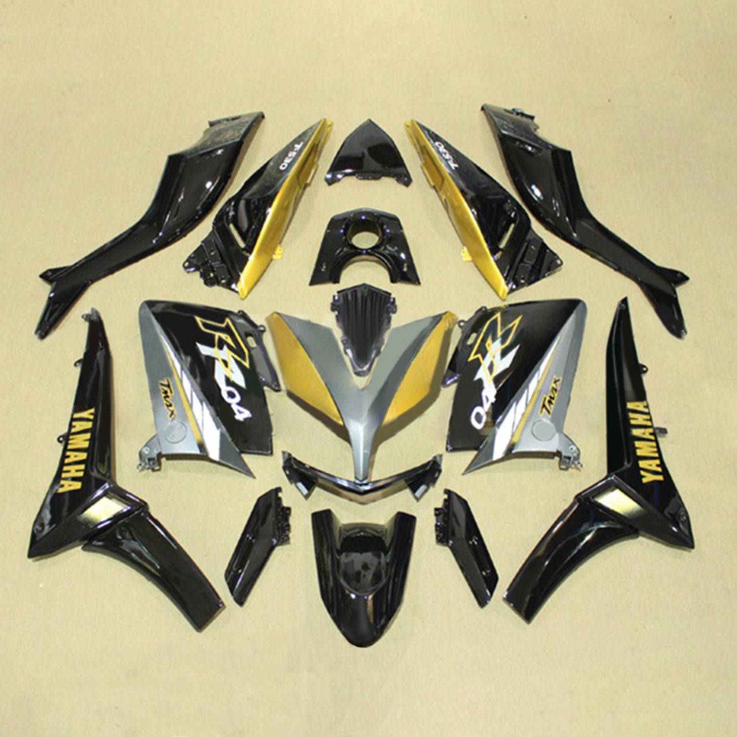 Amotopart Kit Carena Carrozzeria ABS per Yamaha T-Max TMAX530 2015-2016