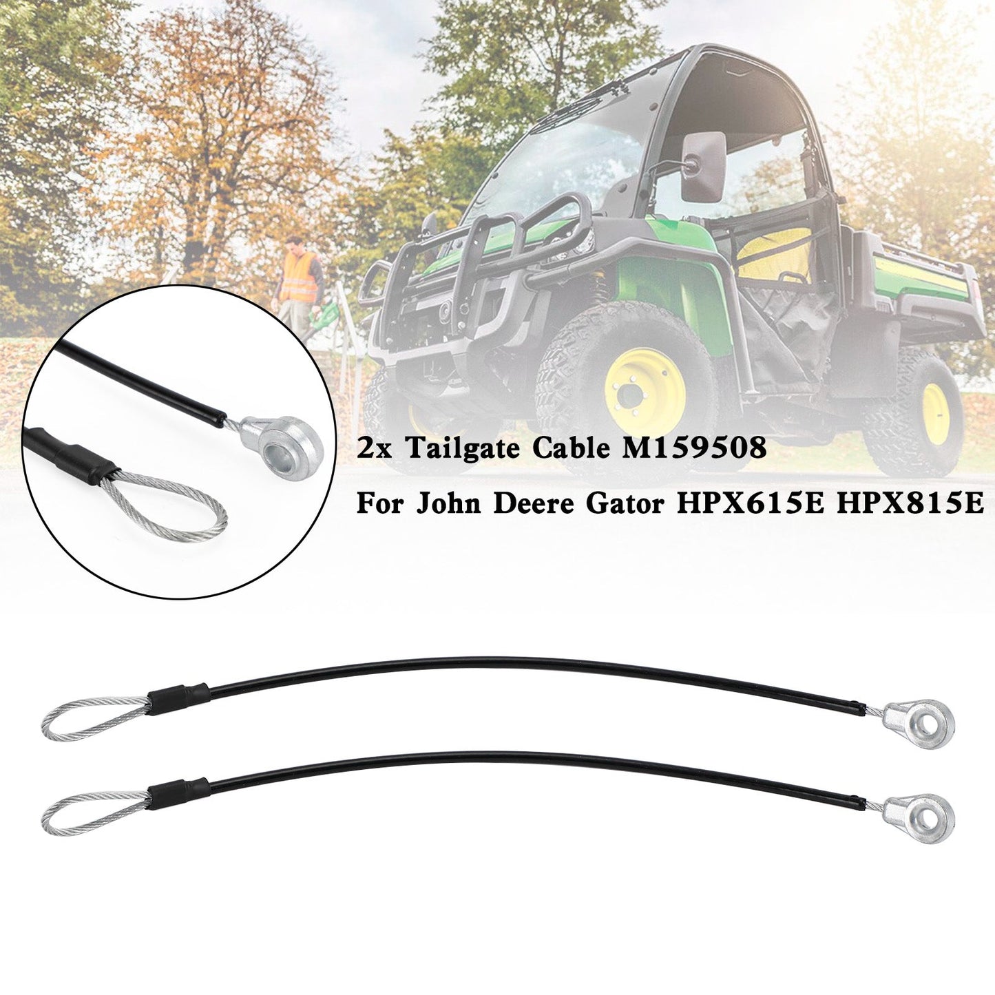 John Deere Gator HPX615E HPX815E 2x cavo portellone posteriore M159508