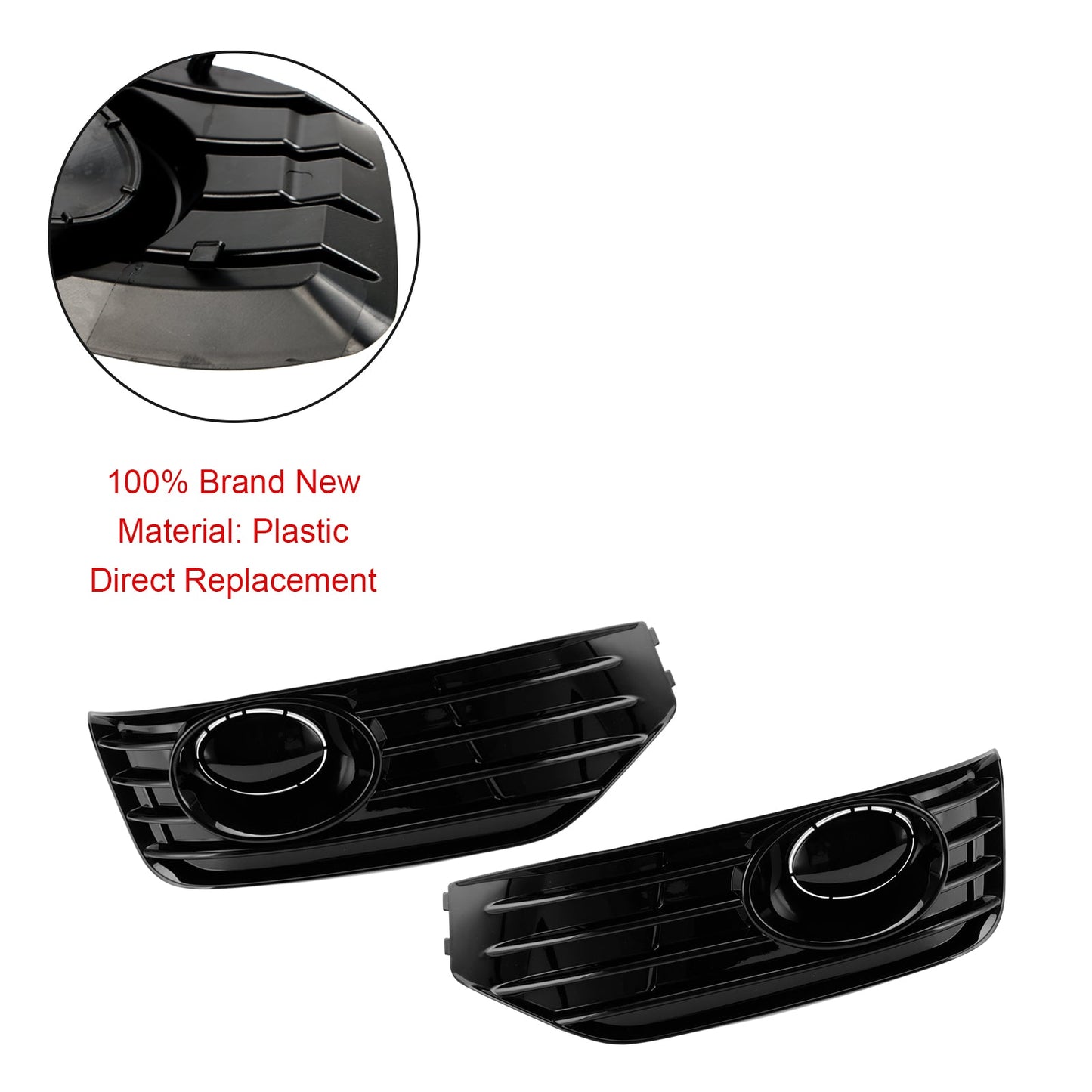 VW T5 T5.1 2010-2015 fendinebbia copertura fendinebbia inserto griglia S-line nero lucido