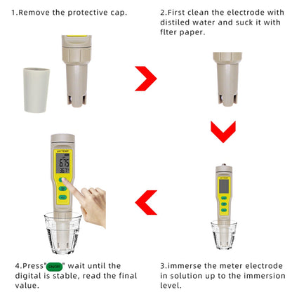 Digital PH TEMP Tester Meter Pen per acquario piscina vino acqua laboratorio cibo