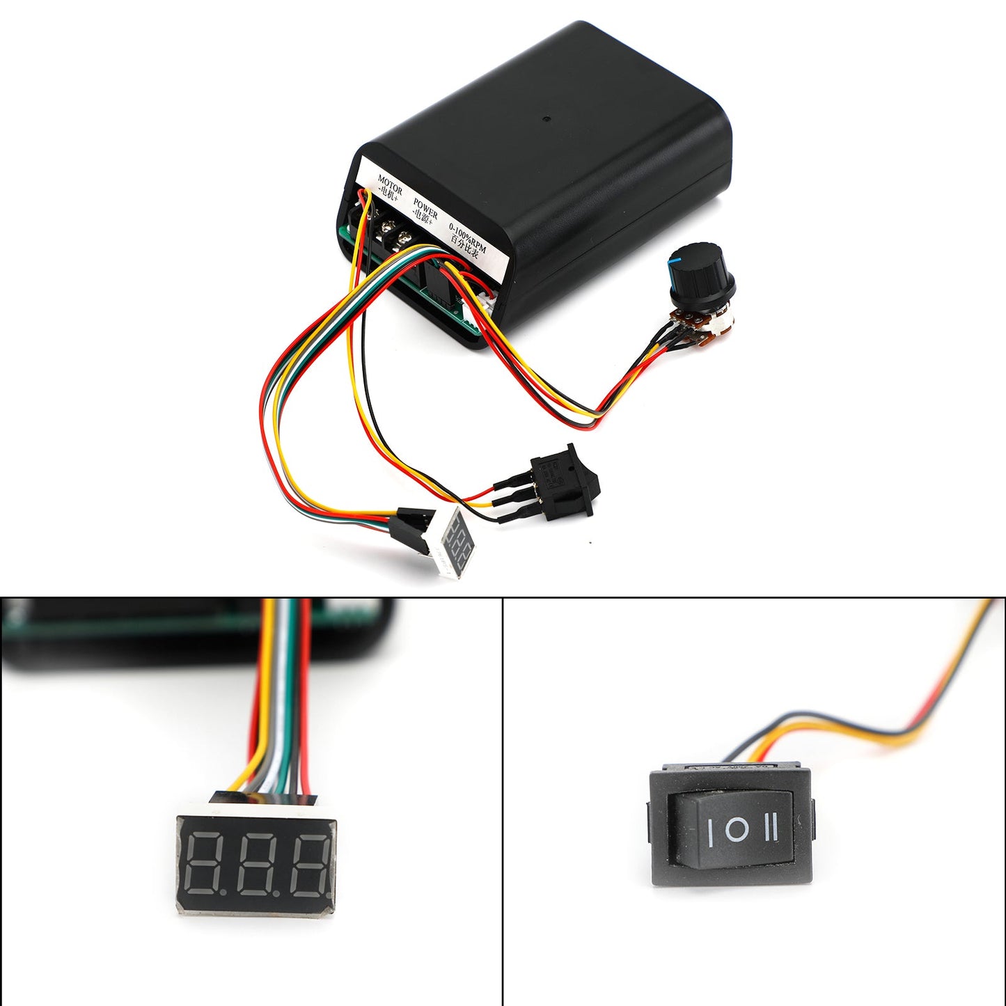 DC10-55V 40A PWM Motor Controller variabile continuo CW CCW Interruttore reversibile