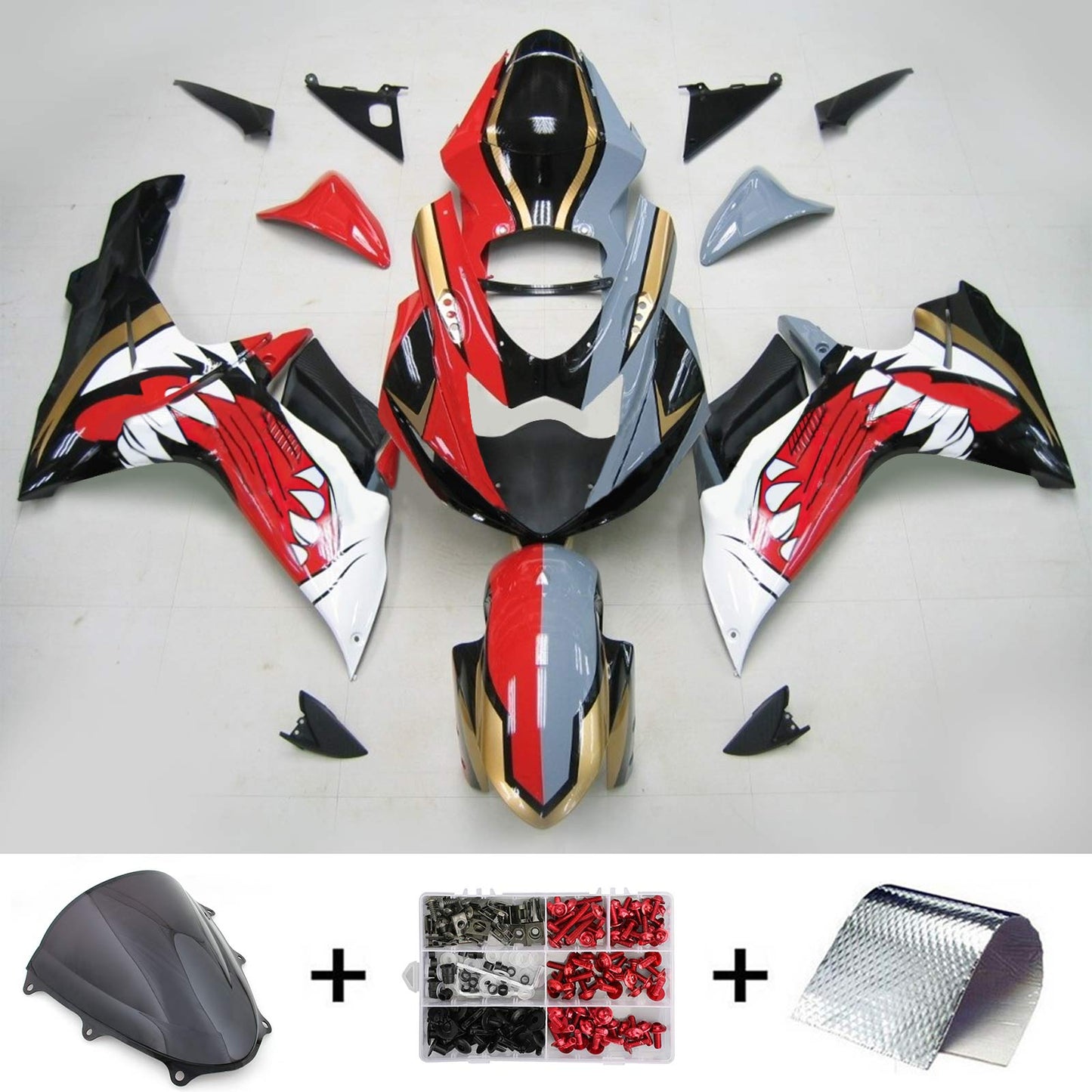 Suzuki GSXR 600/750 2011-2022 Kit carena K11 Carrozzeria Plastica ABS