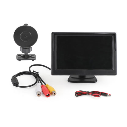 Monitor LCD TFT HD da 5 pollici per telecamera di retromarcia per parcheggio retrovisore per auto