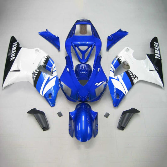 Amotopart Yamaha 1998-1999 YZF 1000 R1 Wei? Con un kit di rivestimento blu