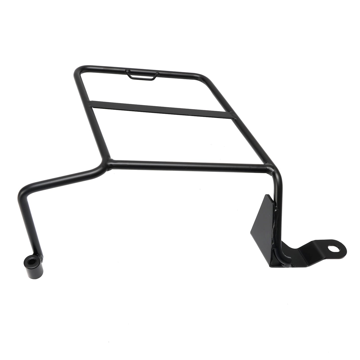 Staffa di montaggio per borsa laterale Honda Ct125 Hunter Cub Trail nera sinistra