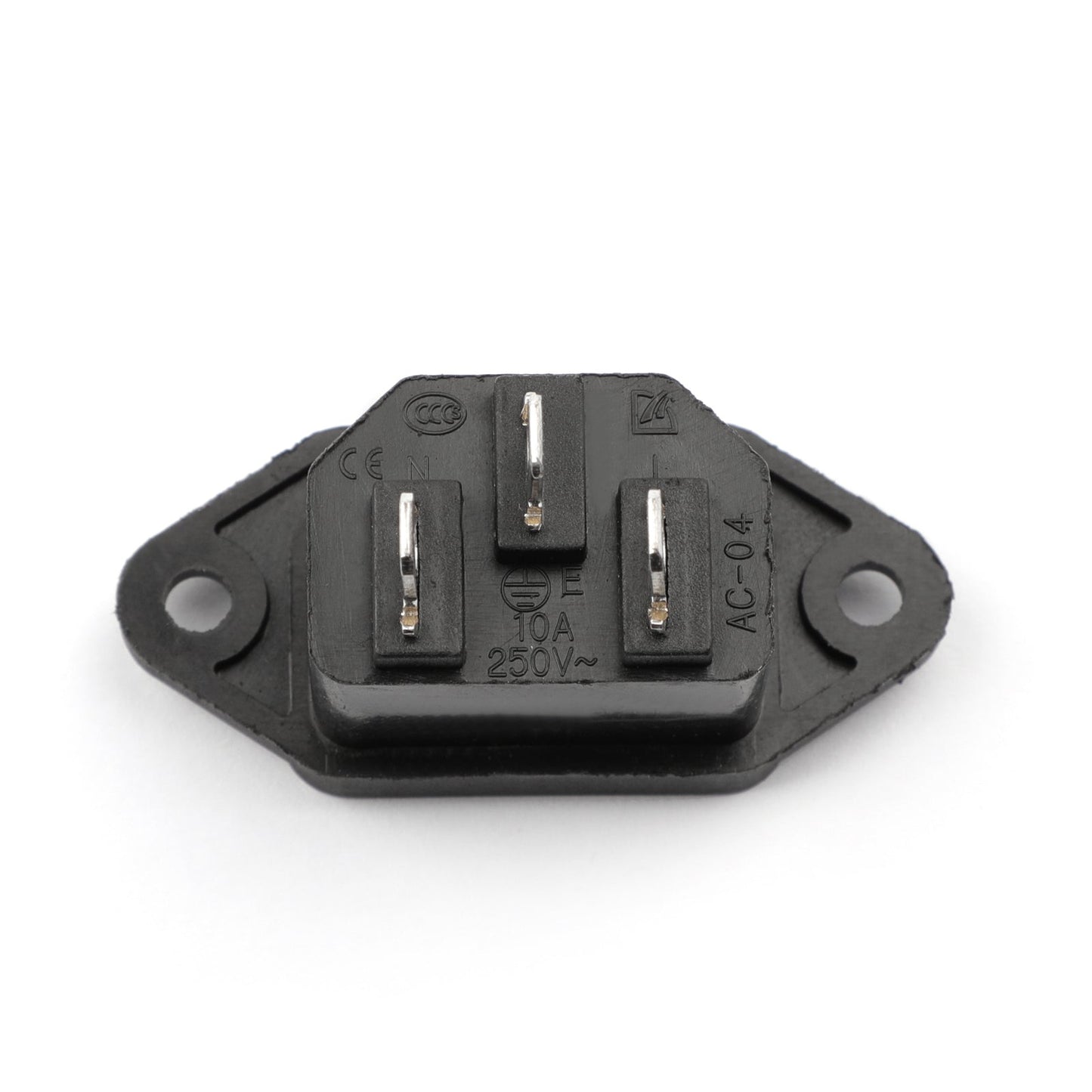 5 PZ IEC320 C14 3 Pin Montaggio A Vite Presa di Alimentazione Maschio 10A 250 V Per Barca FAI DA TE AC-04