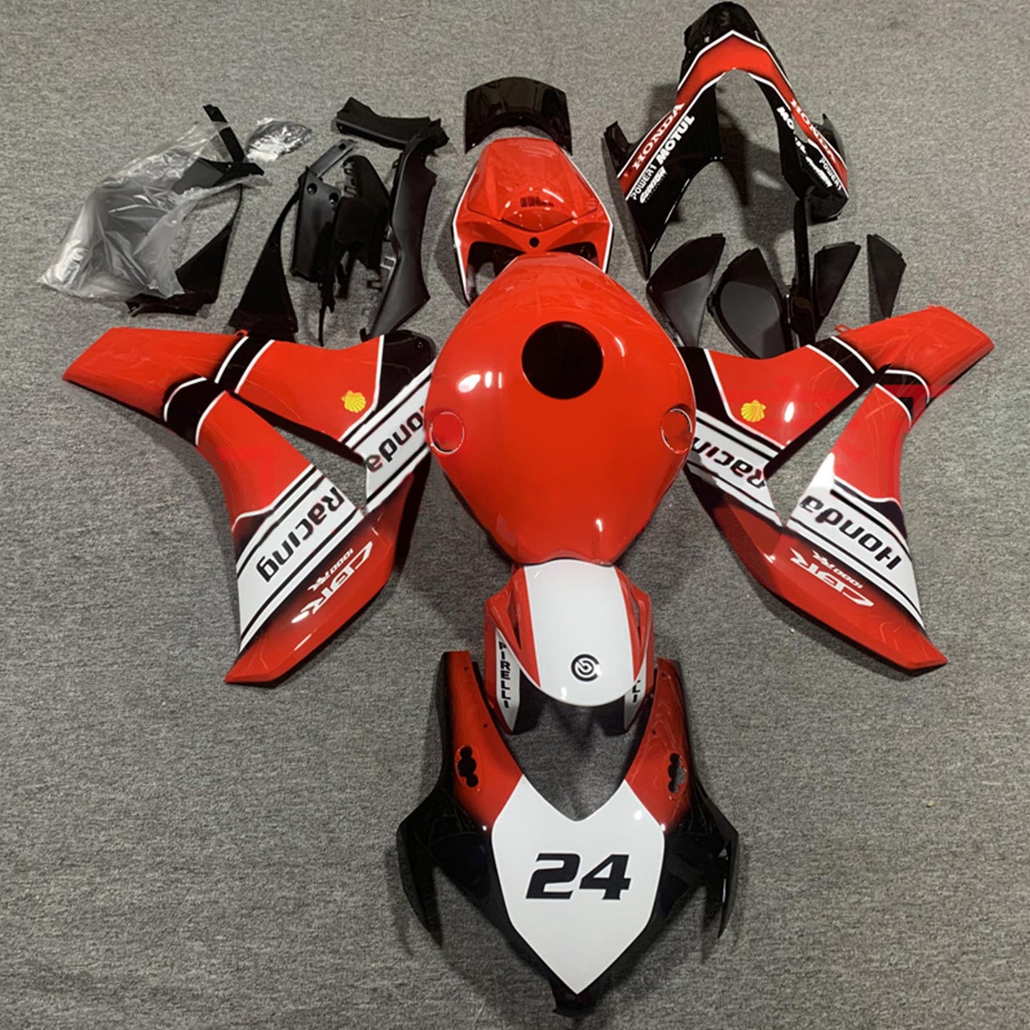 Amotopart Honda CBR1000RR 2008-2011 Kit carena Carrozzeria Plastica ABS