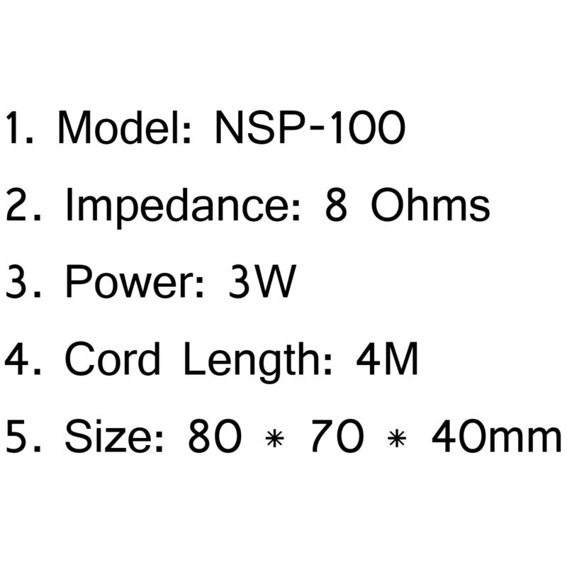 CB Size Nagoya Altoparlante Mini Radio Esterna NSP-100 Per Yaesu Kenwood Icom