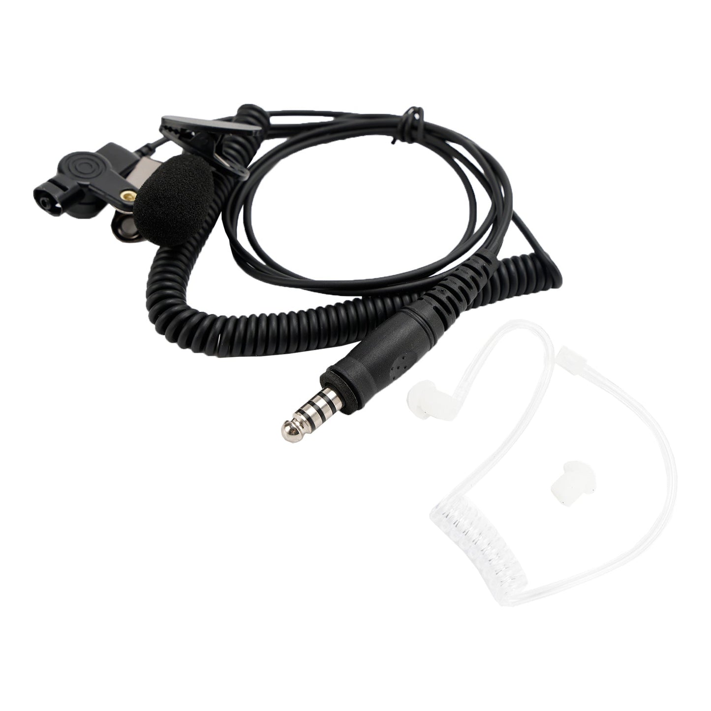 Auricolare intraauricolare 7.1-A3 Auricolare con tubo d'aria trasparente ad ascolto singolo con microfono