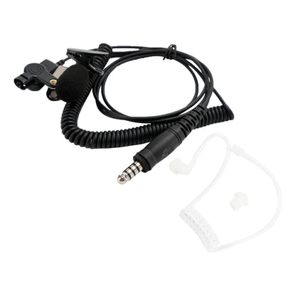 Auricolare intraauricolare 7.1-A3 Auricolare con tubo d'aria trasparente ad ascolto singolo con microfono