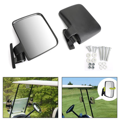1 paio di specchietti laterali per carrello da golf Specchietto retrovisore adatto per Club Car per EZ-GO Yamaha Generico