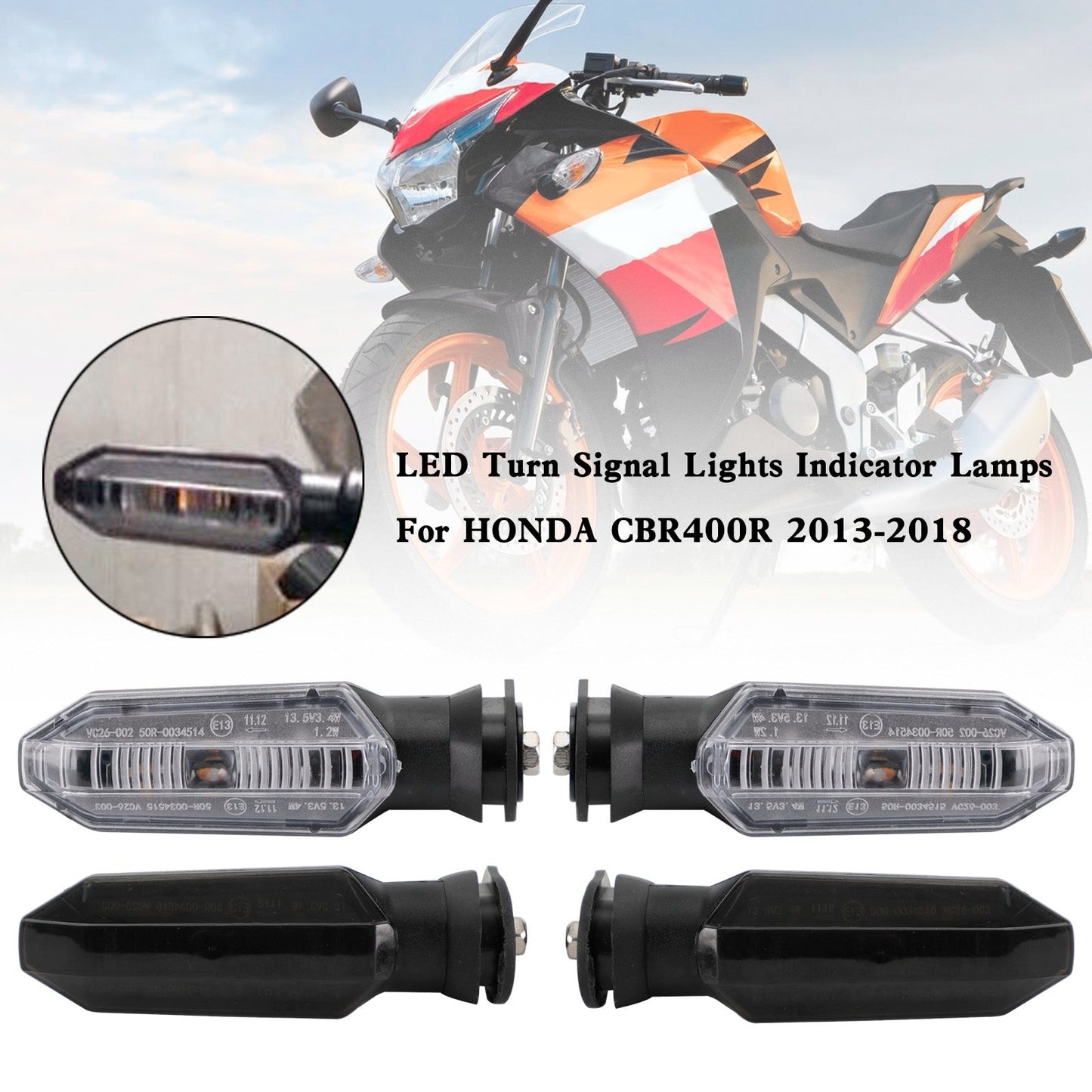 HONDA CRF250 CB500 CB650F CTX700 Indicatori di direzione a LED Indicatori di direzione