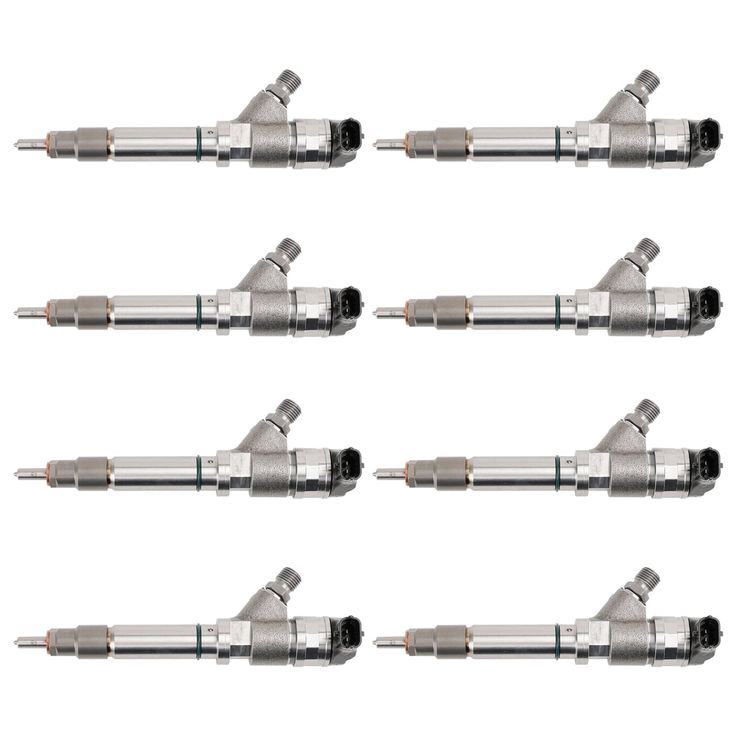 Chevrolet Silverado 2500 3500 6.6L V8 LLY 2004.5-2005 8PCS Iniettore di carburante 0445120027 0986435504