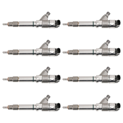Chevrolet Silverado 2500 3500 6.6L V8 LLY 2004.5-2005 8PCS Iniettore di carburante 0445120027 0986435504
