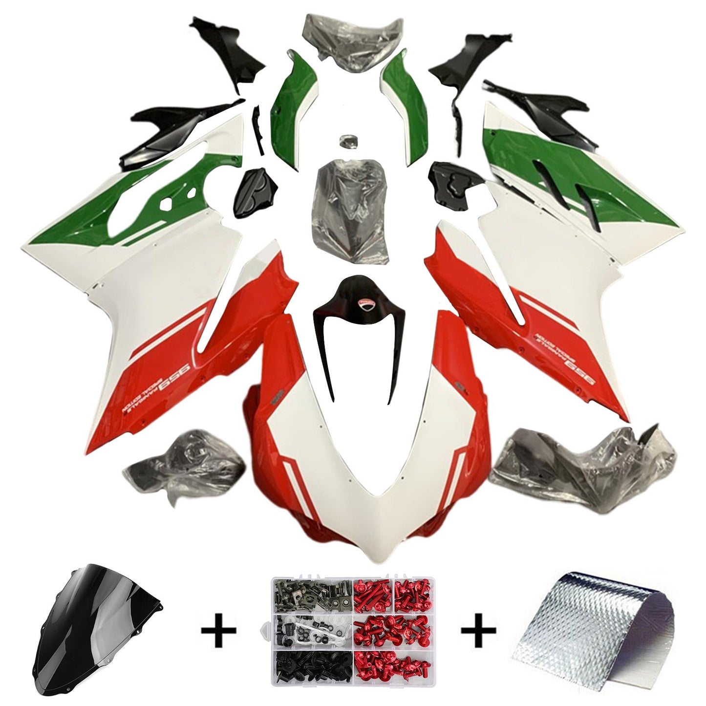 Amotopart Ducati 1299 959 2015-2020 Kit carena Carrozzeria Plastica ABS