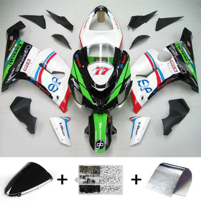 Amotopart Kawasaki 2005-2006 ZX6R 636 WEI? Con un kit di vendita a logo colorato