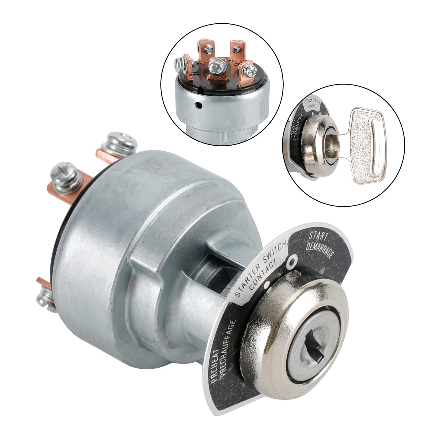 Interruttore di accensione con 2 chiavi 1E013-63590 Adatto per Kubota  Mower 183827